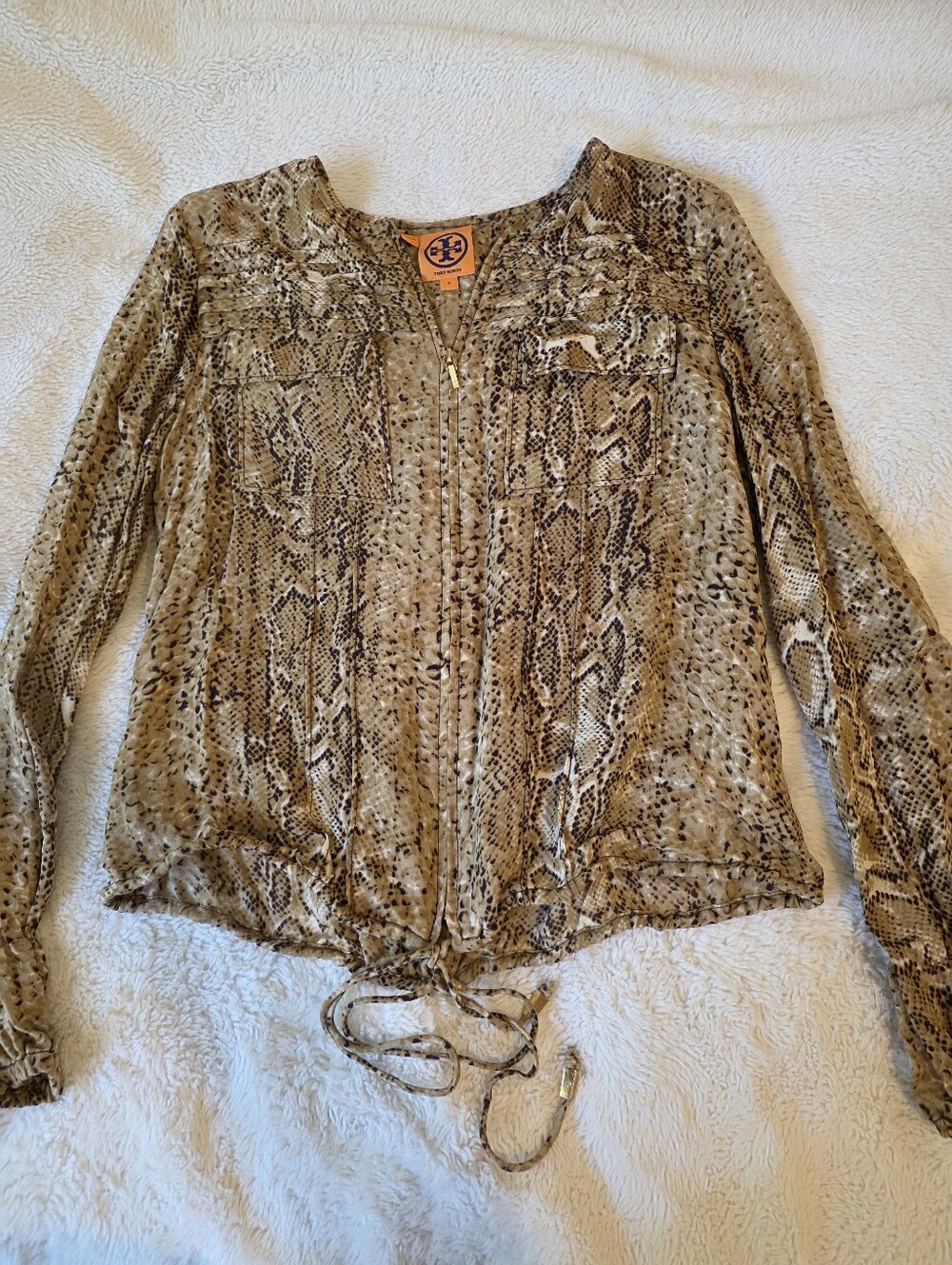 Tory Burch snake print shirt